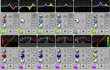 Inline EQ and dynamics